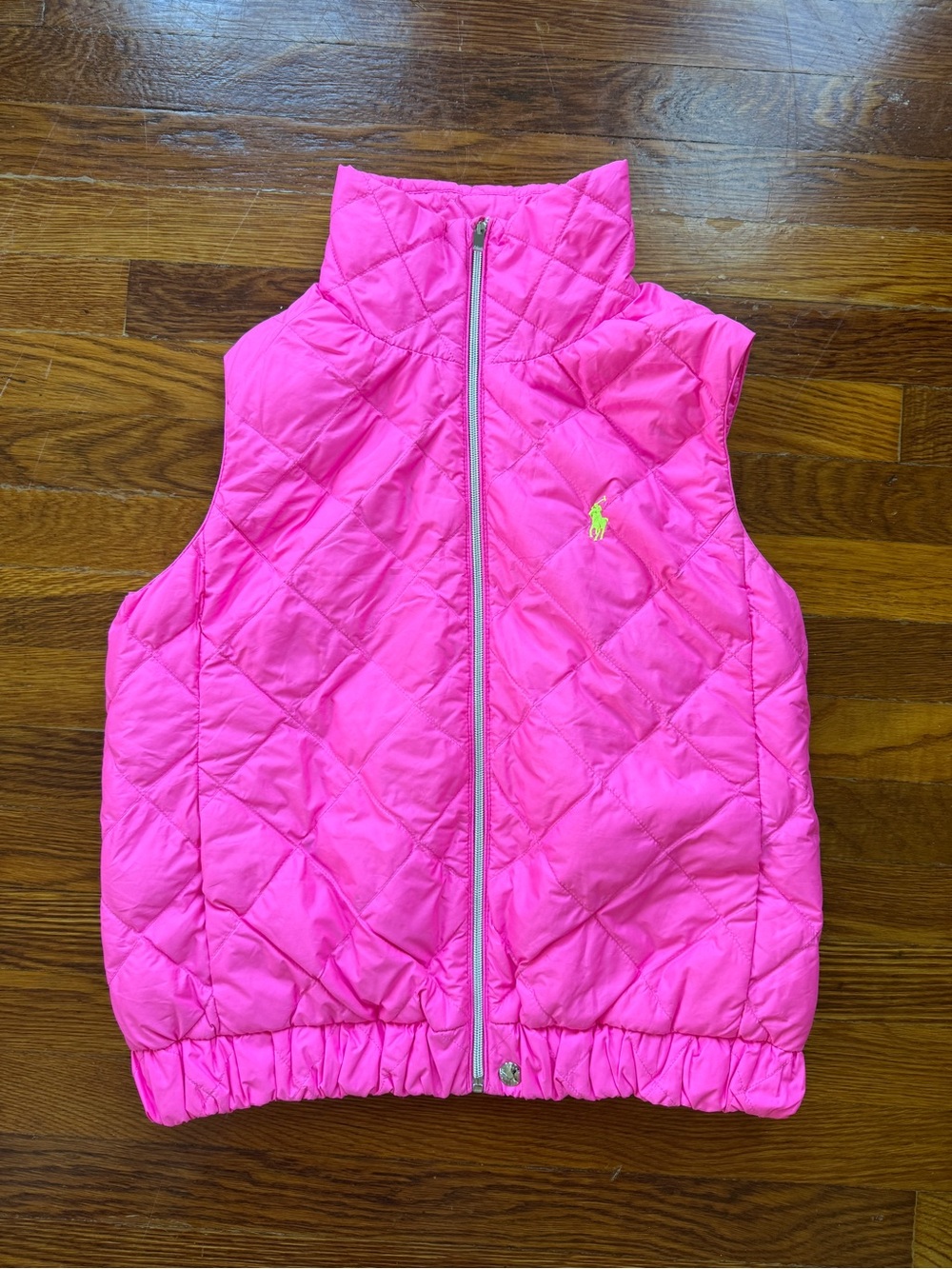 Ralph Lauren Hot Pink Quilted Puffer Vest